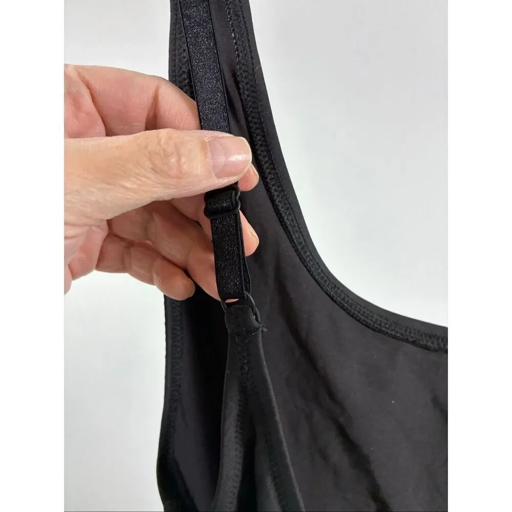 SKIMS Black Scoop-Back One-Piece Swimsuit